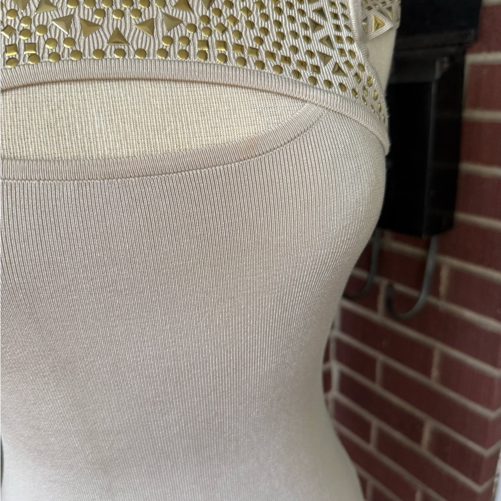 Bebe Cream Knit Bodycon Dress - Picture 9 of 11